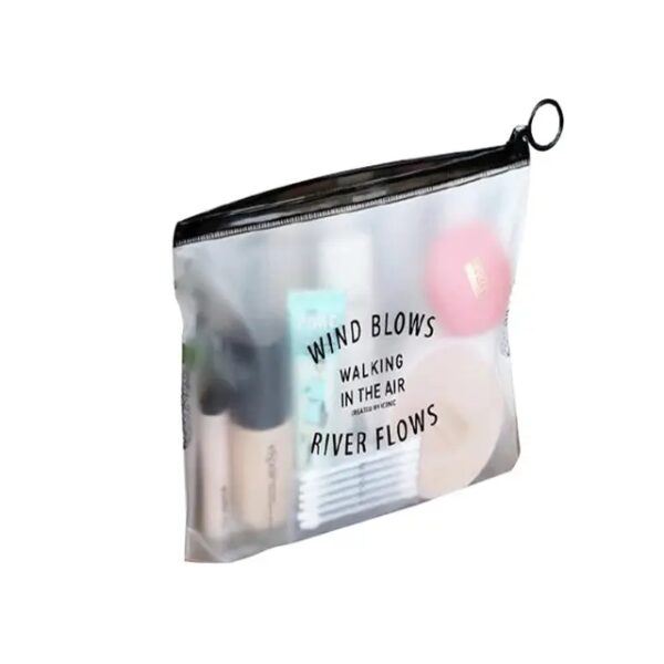 Wholesale Travel Transparent PVC Cosmetic Bag Custom Logo Printing Clear pvc Makeup Bag