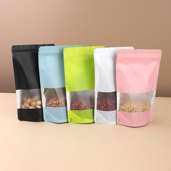 Custom Stand up Mylar Pouch Plastic Dried Fruit Snack Food Packaging Bag with Zipper - Image 2